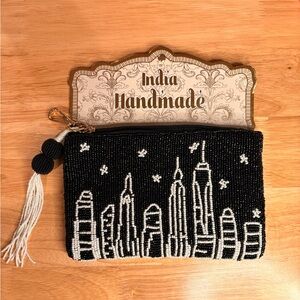 NYC Beaded Skyline Clutch